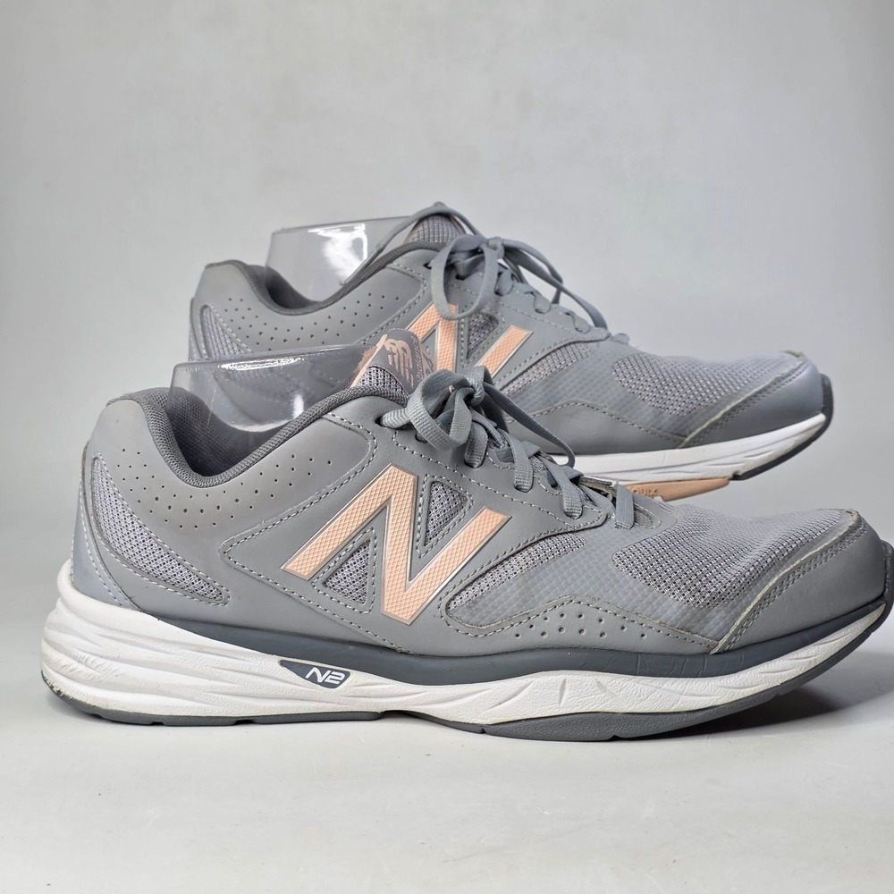 New Balance 824 Sneakers Women's 11 Wide 2E Gray Peach Training Shoes WX824GP1
